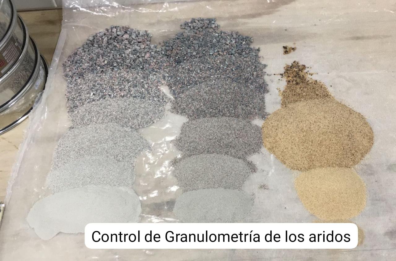 Control granulométrico de áridos